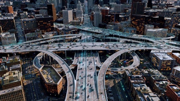 Maris-Tech depicts a smart city with AI.